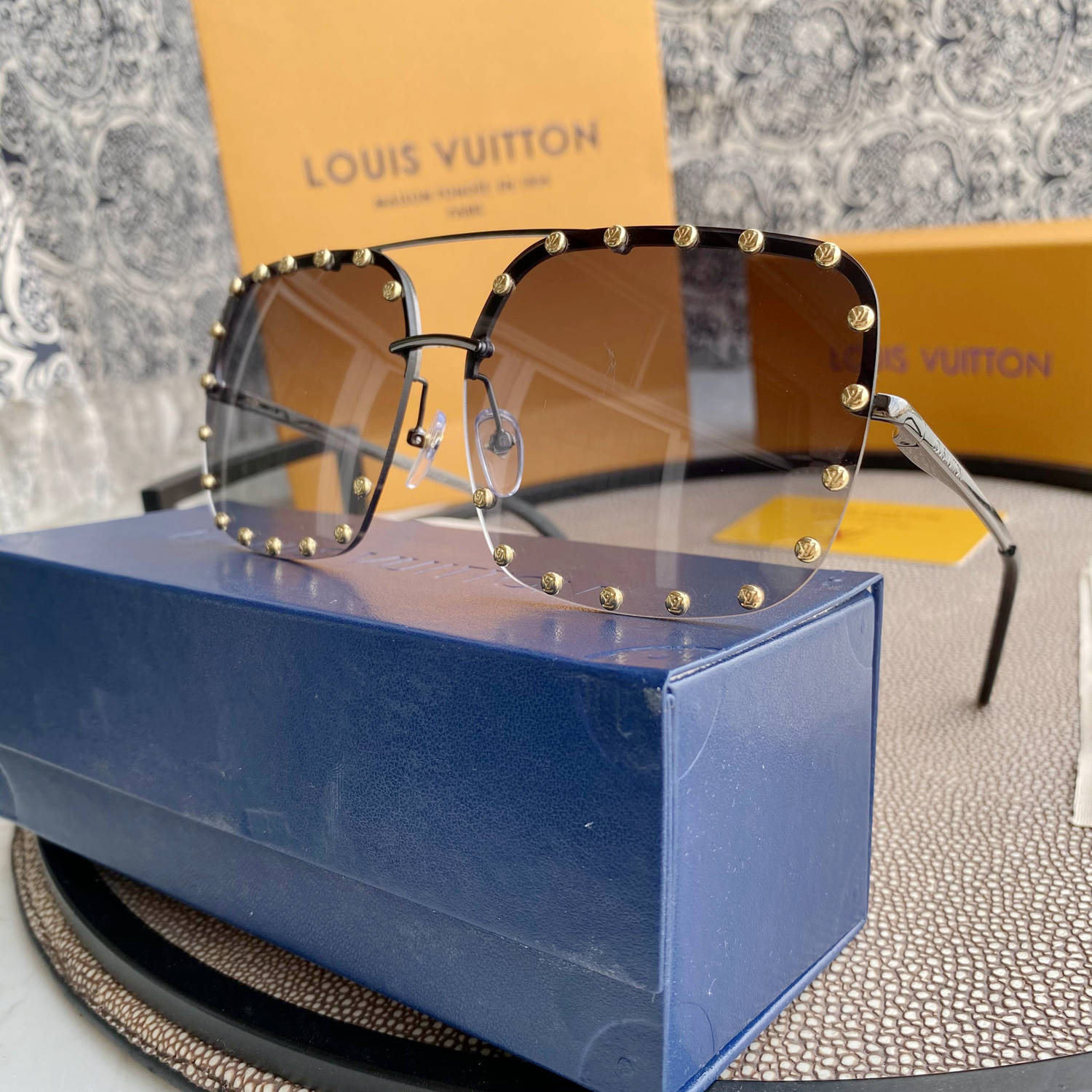 New D1am0nd Inlaid Women’s Flat Mirror Anti Blue Mirror Computer Goggle Play Phone Eye Protection