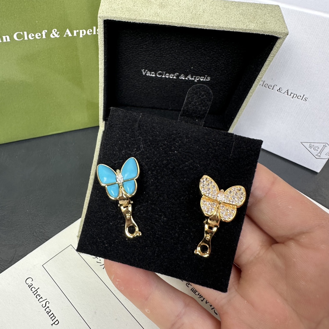 V*n Cl**f & Arpels Butterfly Earrings