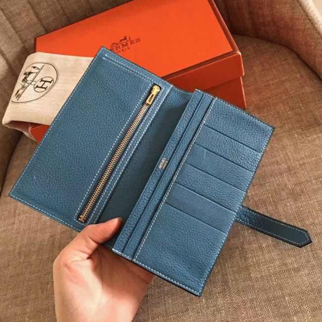 Blue Jean Clemence Knockoff H**me5 Bearn Wallet
