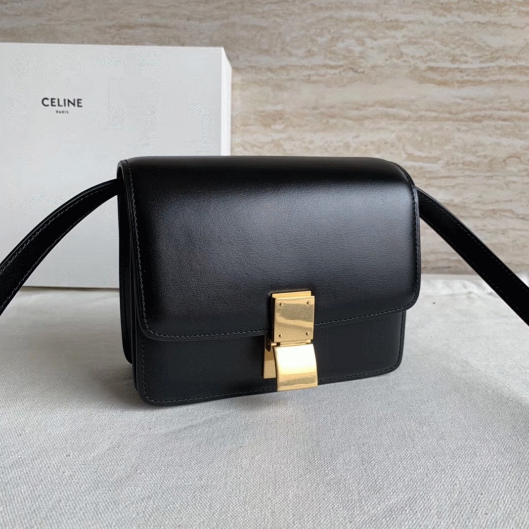 Top Quality Imitation Ce1i*e Classic Box Small Bag In Black
