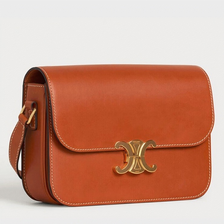 Top Quality Faux Ce1i*e Triomphe Medium Bag In Brown