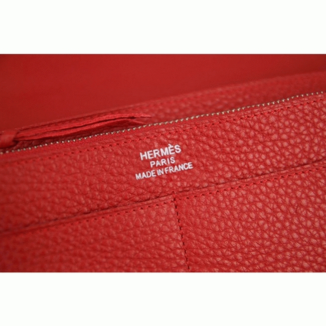 Red AAA replica H**me5 Dogon combine wallet
