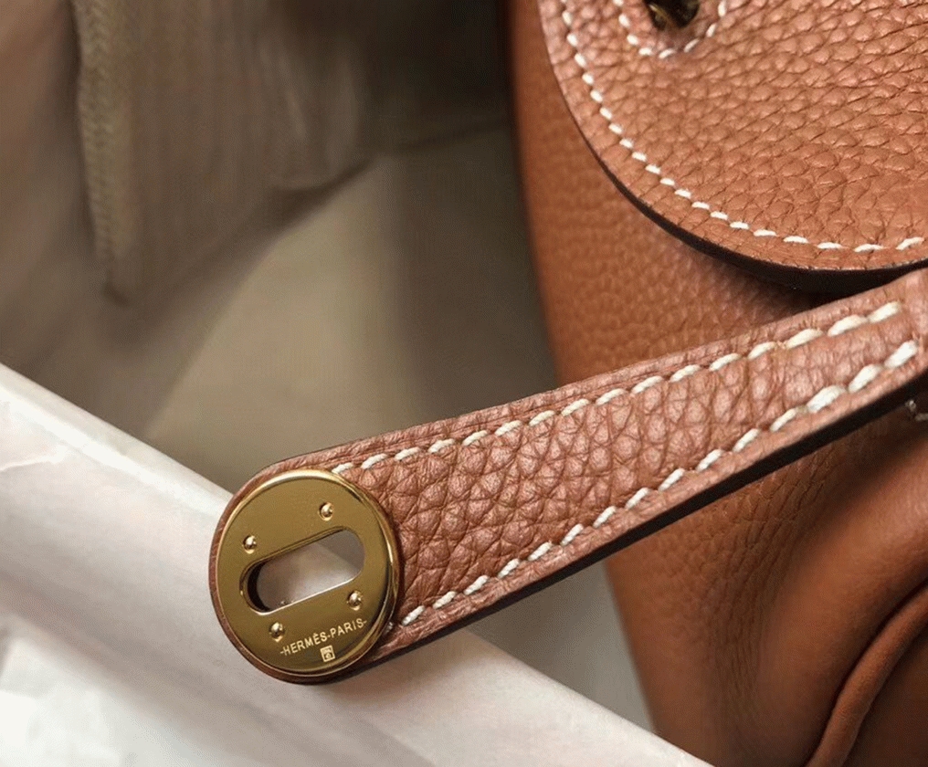 Top replica H**me5 Lindy Mini handbag in gold
