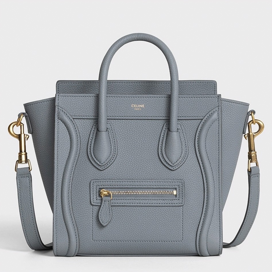 ce1i*e nano lU*gage tote bag faux in kohl