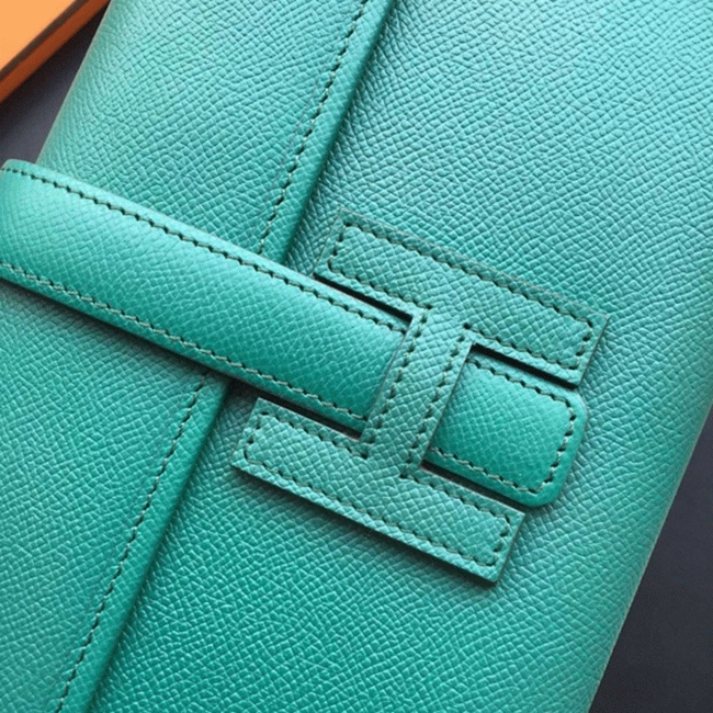 Dark green replica H**me5 Jige Elan 29 clutch bag