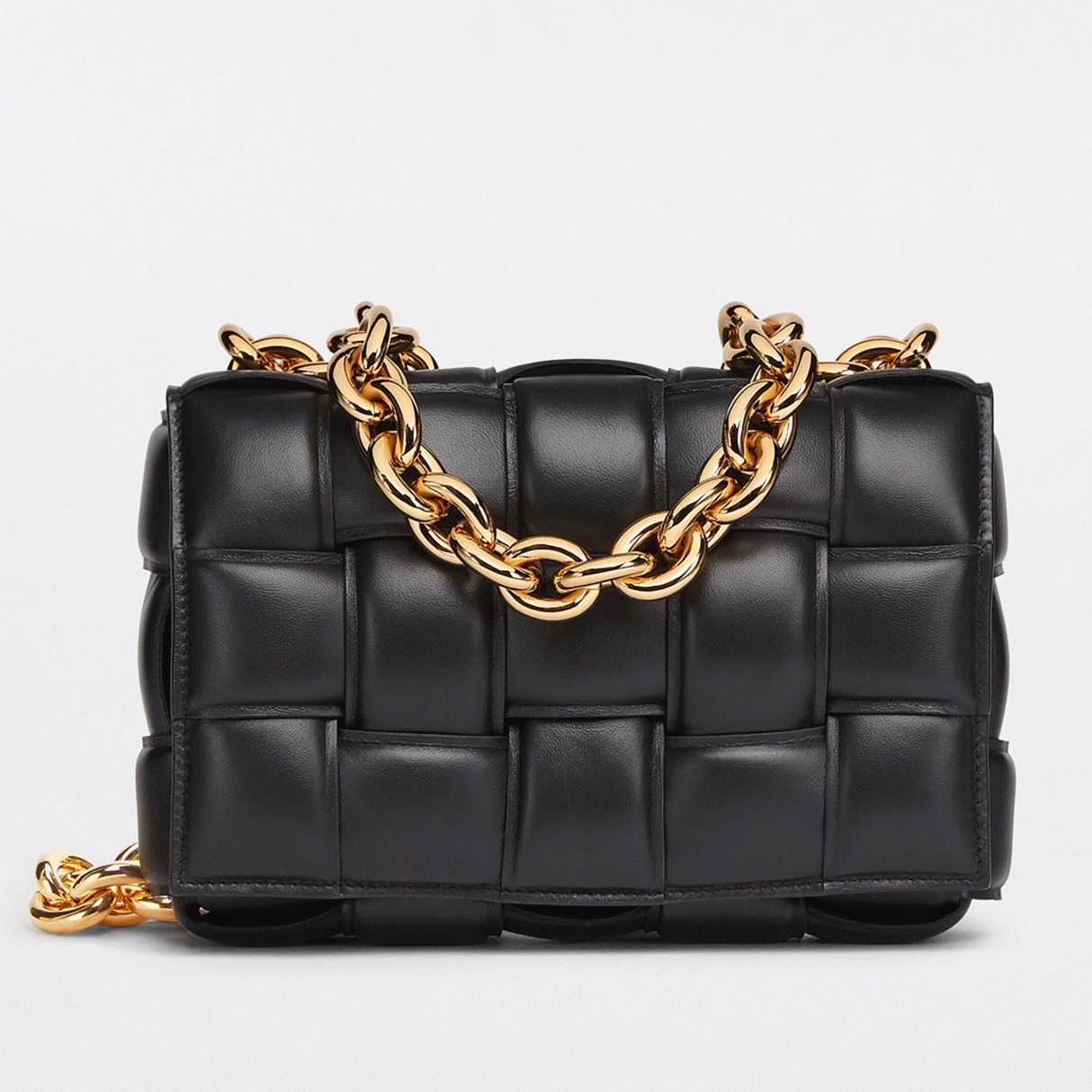 Top Quality Replica B0tt*ga Ven*ta Chain Cassette Bag In Black