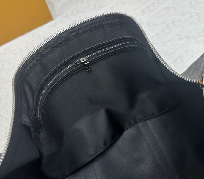 L0vis Vvtt0n Damier Graphite Canvas Keepall Bandouliere 50 In Indigo Blue