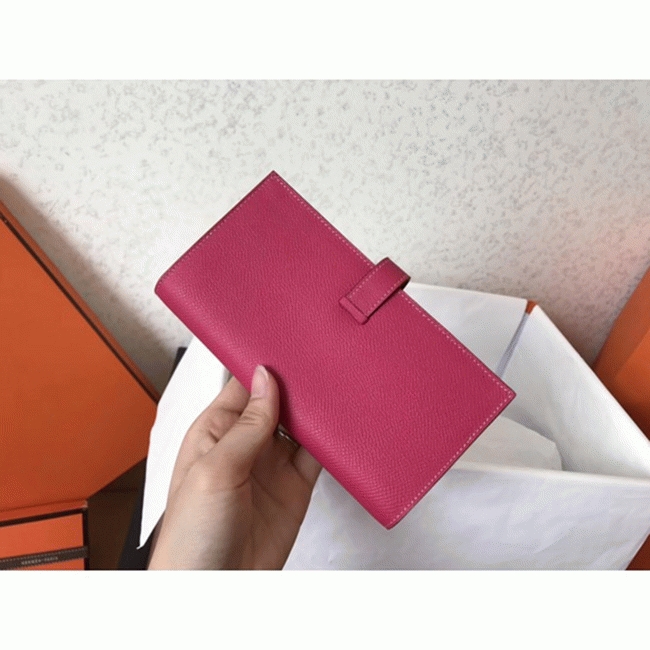 Peach Epsom Copy Luxury H**me5 Bearn Wallet