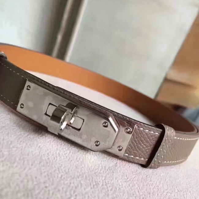Etoupe epsom fake designer H**me5 Kelly belt