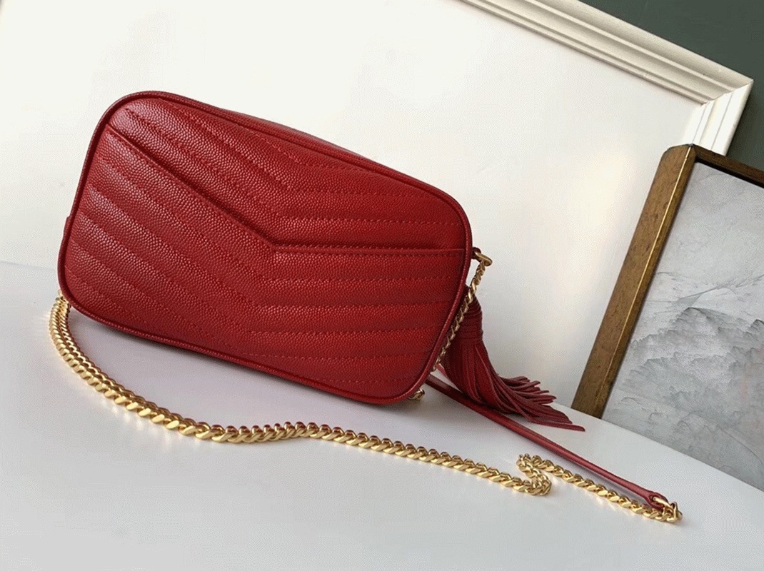 Fake Sa1nt Lau*nt Lou Mini Bag Red