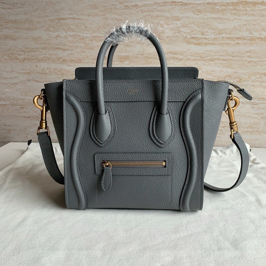 ce1i*e nano lU*gage tote bag faux in kohl