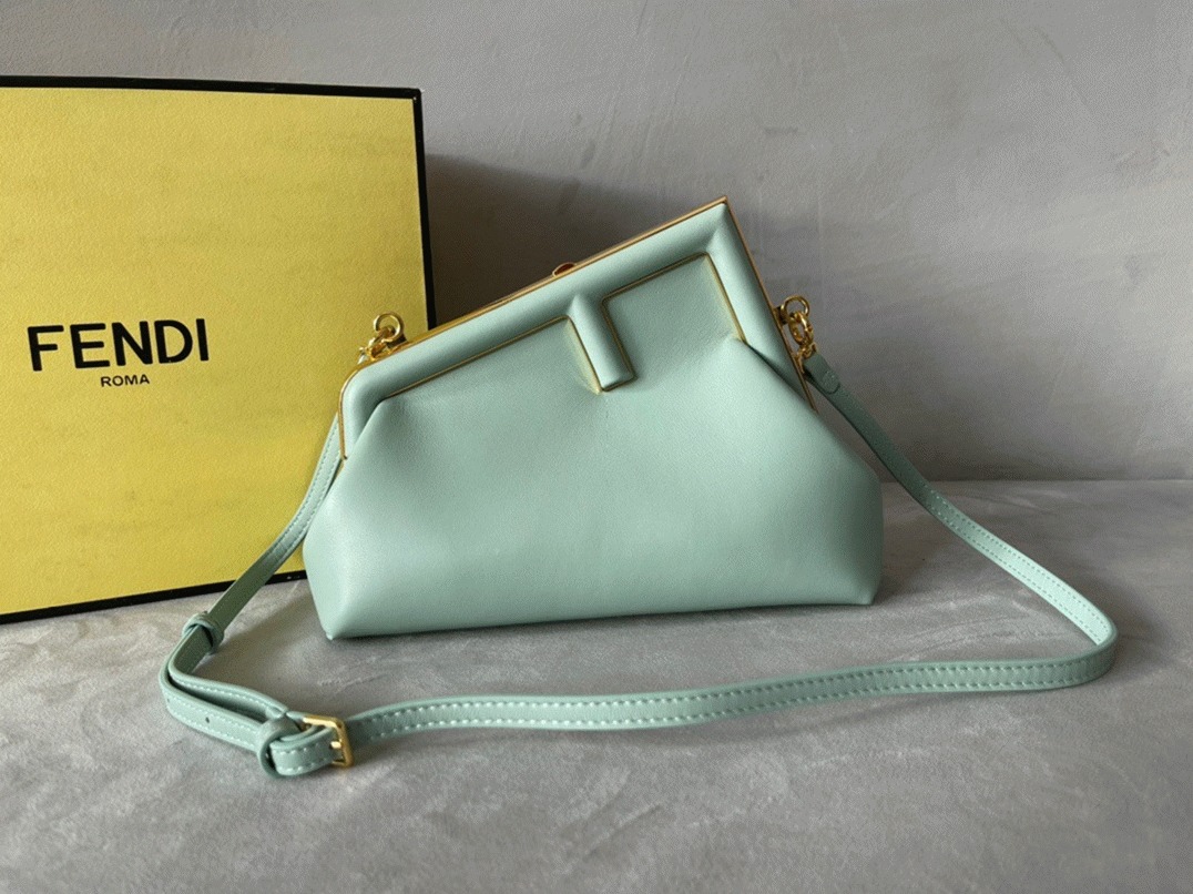 Top Quality Fake F**di First Small Bag In Mint Green