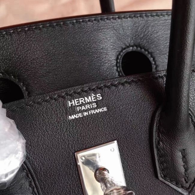 Black Imitation Luxury H**me5 Birkin 30cm Purse