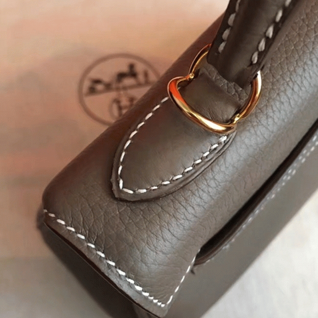 Etoupe Clemence Fake H**me5 Kelly 25cm Stylish Handbag