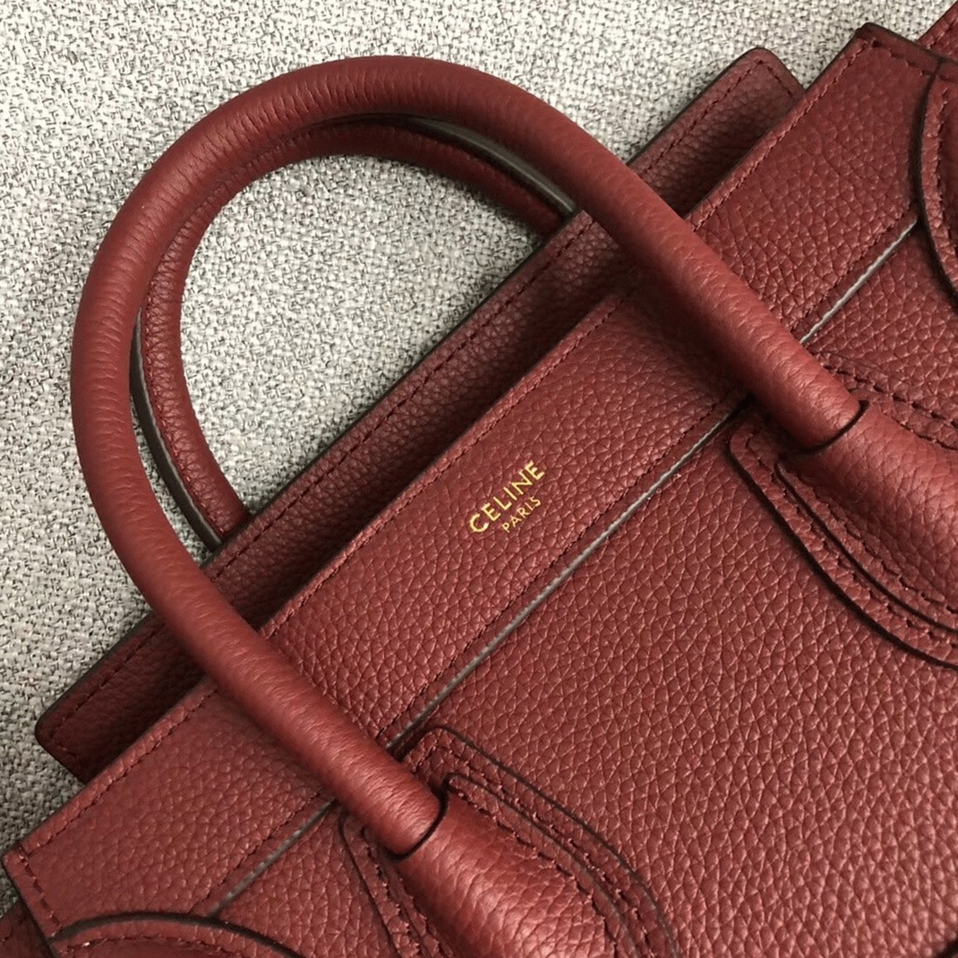 ce1i*e nano lU*gage tote bag fake in ruby