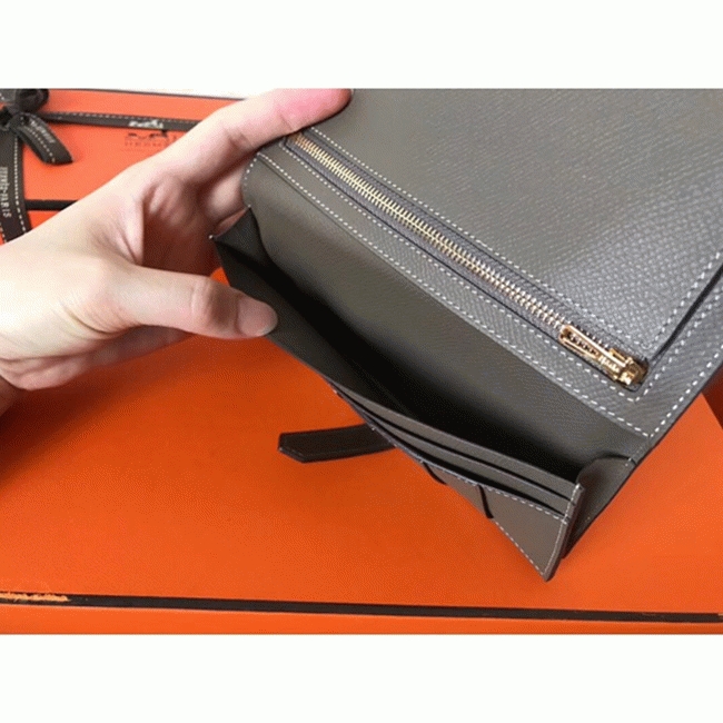 Taupe Epsom Fake H**me5 Bearn Wallet