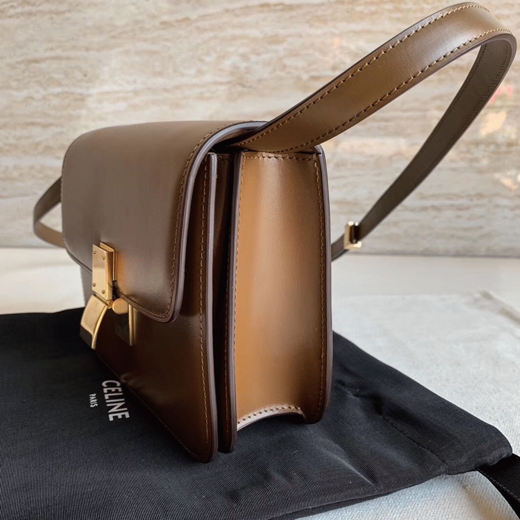 Top Quality Knockoff Ce1i*e Classic Box Teen Bag In Camel