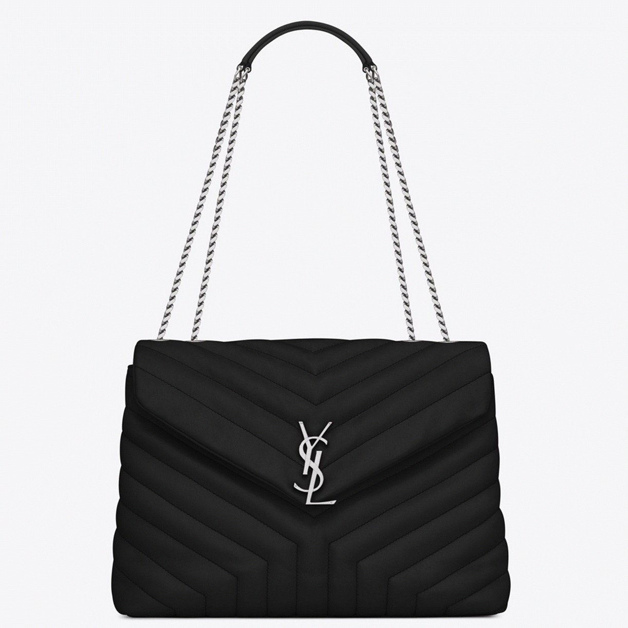 Replica Sa1nt Lau*nt LouLou Medium Chain Bag Noir