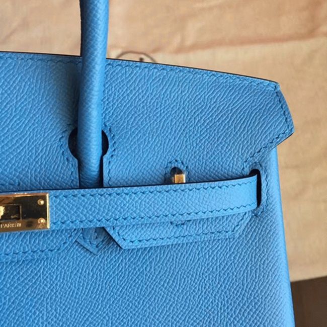 High-End Faux Blue Paradiso H**me5 Birkin 25cm Purse