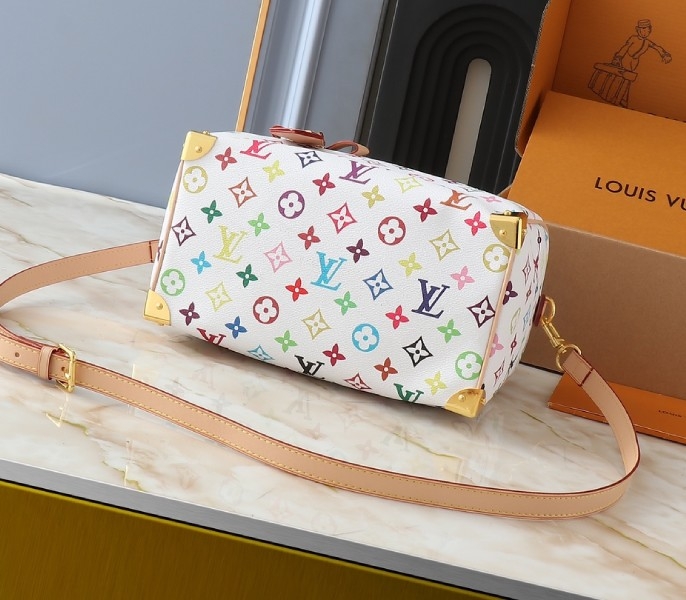X TM Multicolored Speedy Bandouliere 25 In White