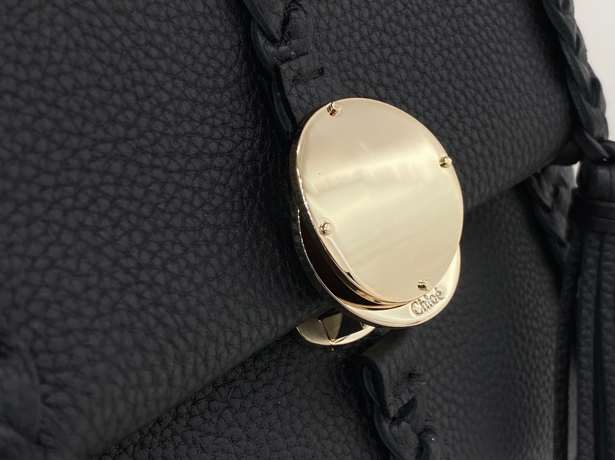 top quality replica Ch10e penelope small shoulder bag in black grained calfskin