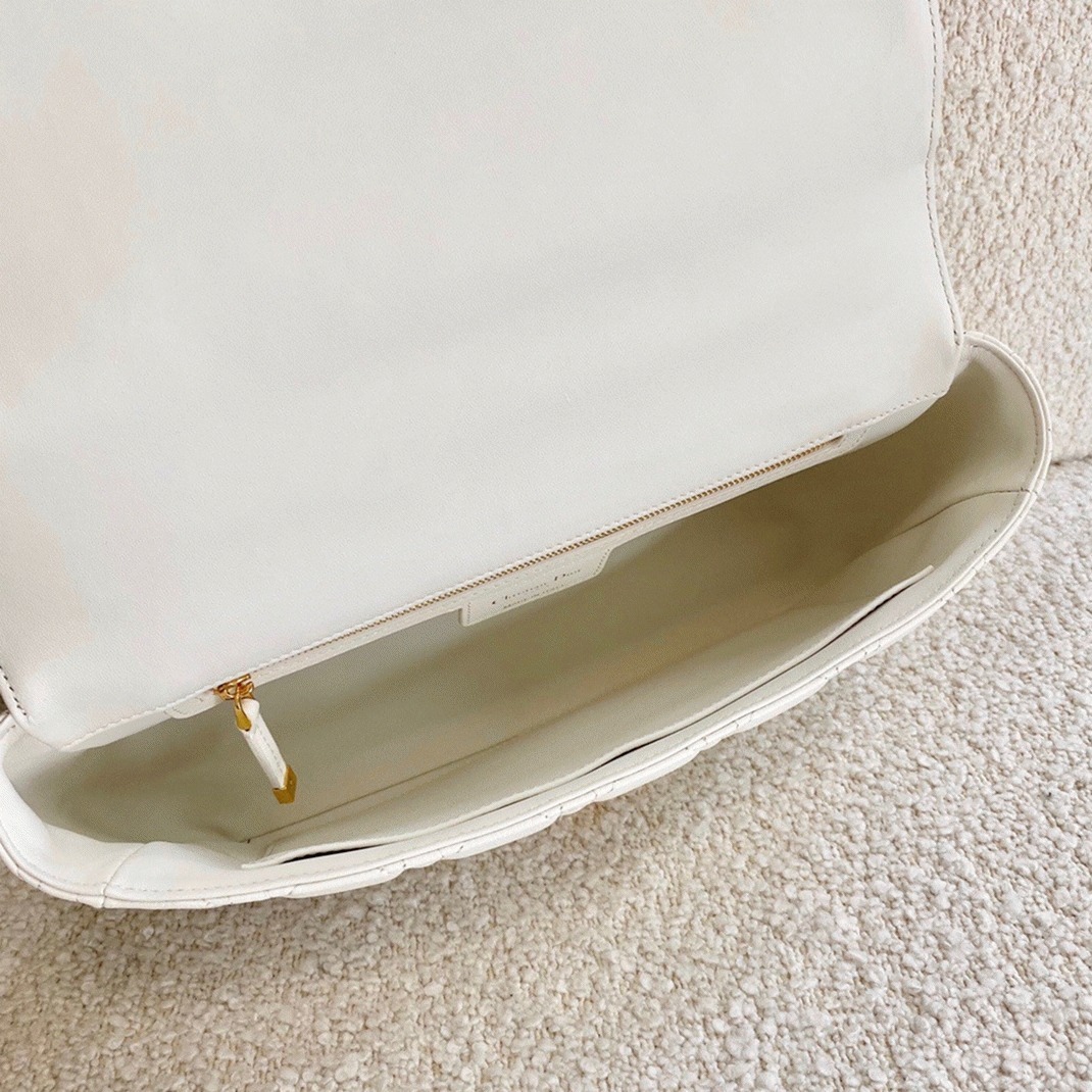 D10r Caro Large Bag Replica in White