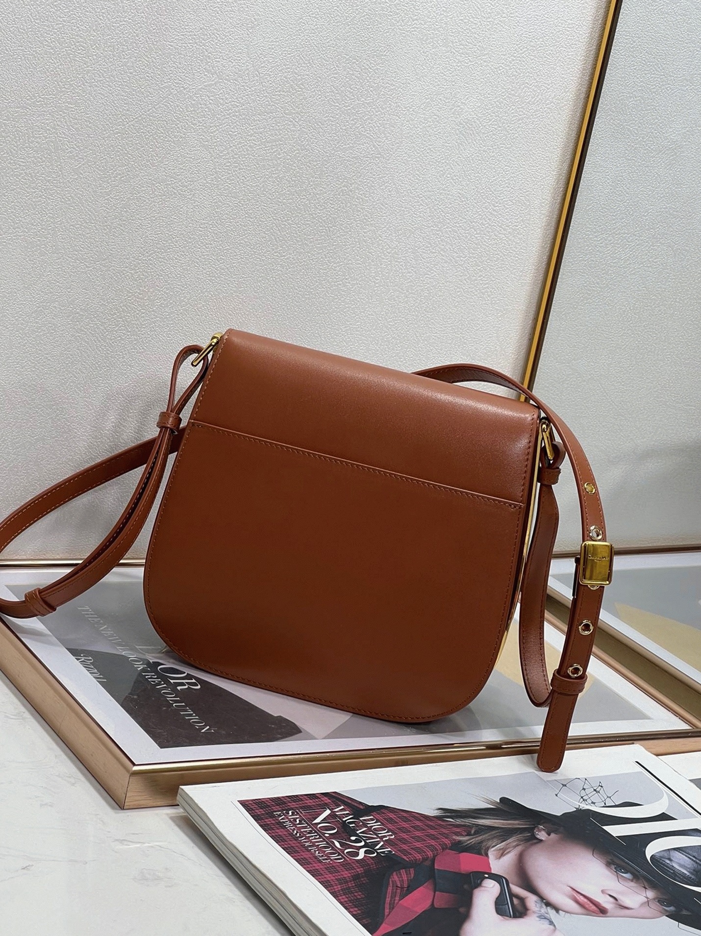 D10r Bobby Frame Bag Knockoff in Brown