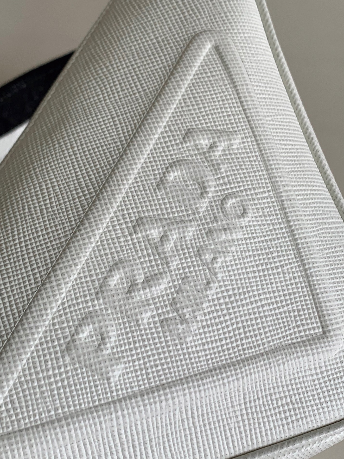 Pra*a Triangle Shoulder Bag Fake in White