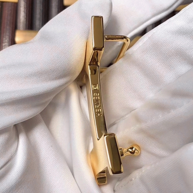 Brown epsom 1:1 replica H**me5 Mini Constance belt buckle
