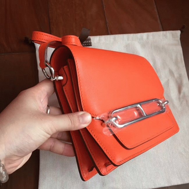 Fake H**me5 Mini Sac Roulis Handbag Orange