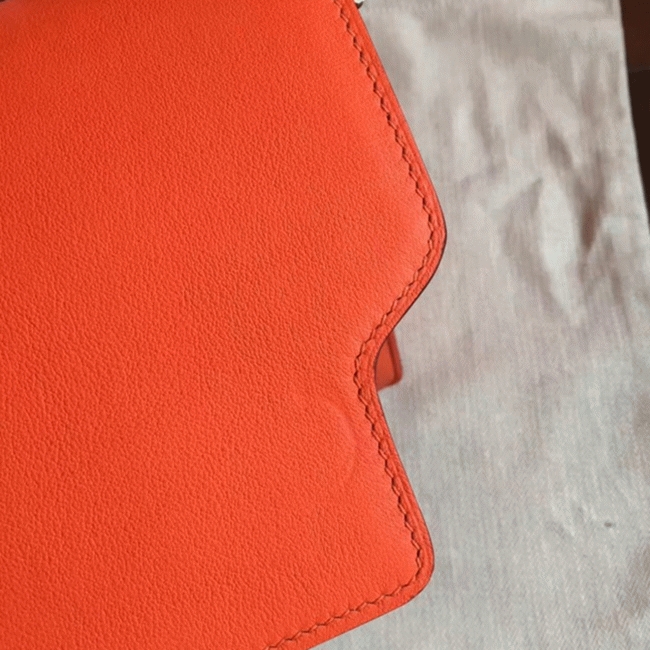 Fake H**me5 Mini Sac Roulis Handbag Orange