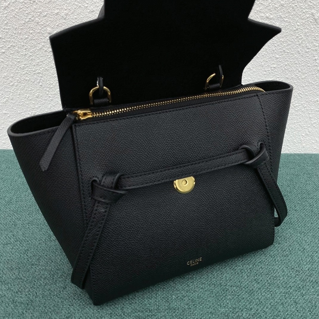Ce1i*e Belt Nano Bag Replica in Black