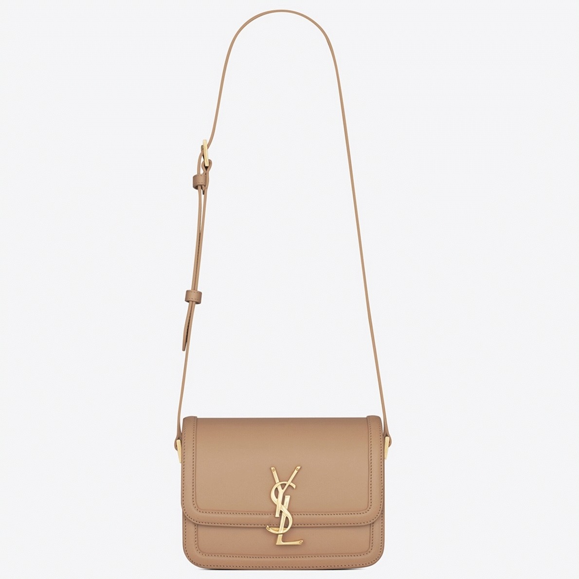 Replica Sa1nt Lau*nt Small Solferino Bag Dark Beige Calfskin