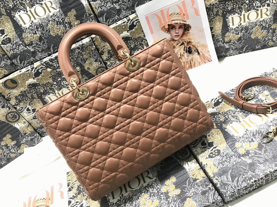 D10r Lady D10r Large Bag Imitation in Blush