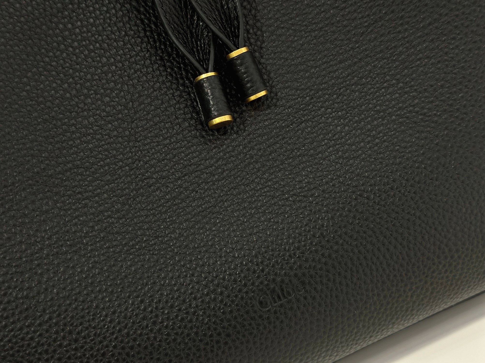 top quality knockoff previous previous Ch10e marcie hobo bag in black grained leather
