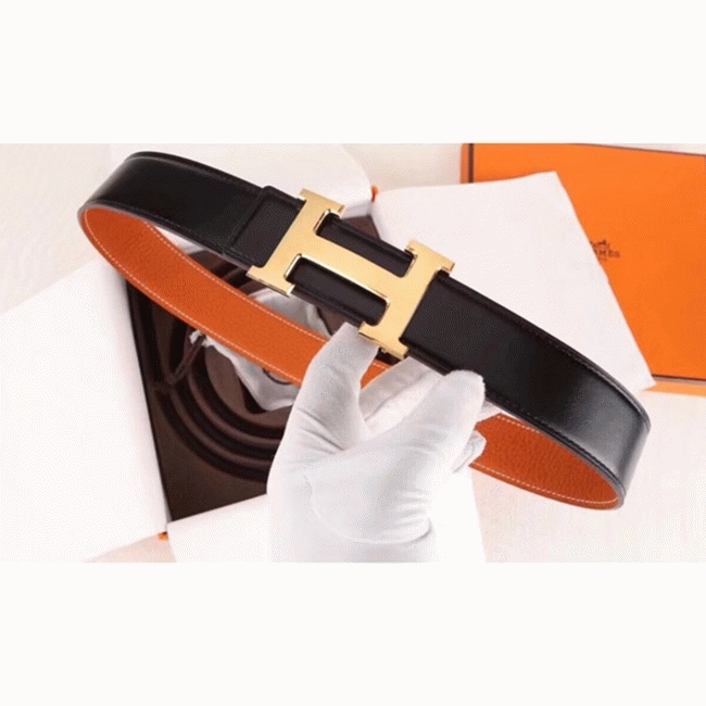 Top replica H**me5 H belt buckle in orange color