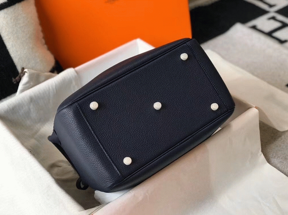 Knockoff H**me5 Lindy 30cm bag in navy blue shade
