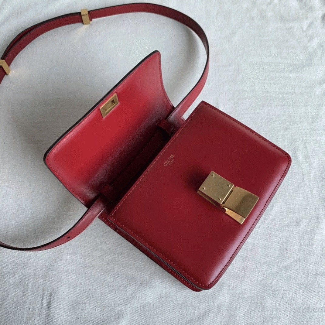 Top Quality Fake Ce1i*e Classic Box Small Bag In Red