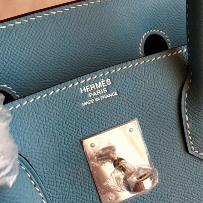 Blue Jean Imitation Luxury H**me5 Birkin 35cm Handbag