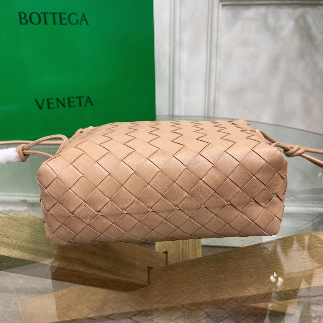 Fake B0tt*ga Ven*ta Loop Small Bag Almond