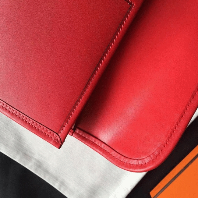 Top quality red replica H**me5 Jige Elan 29 clutch bag