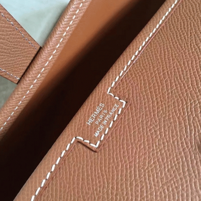 Brown knockoff H**me5 Jige Elan 29 clutch bag