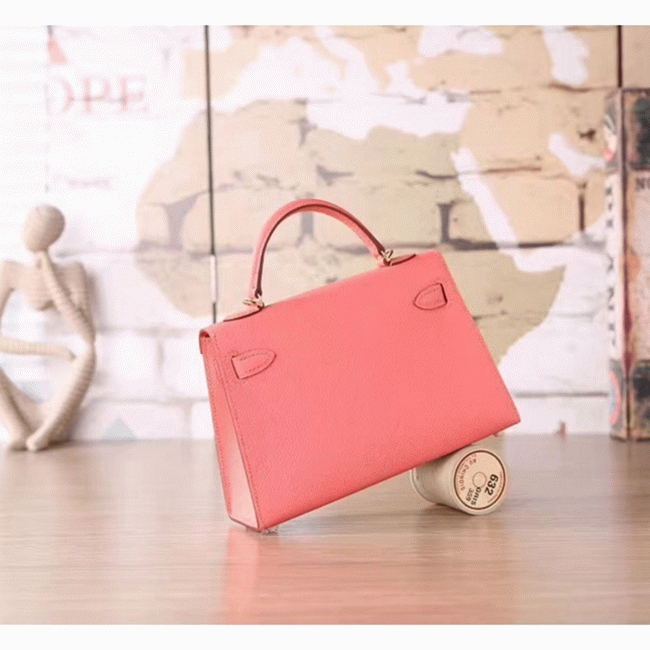 Flamingo Epsom Imitation Budget H**me5 Kelly 20cm Purse