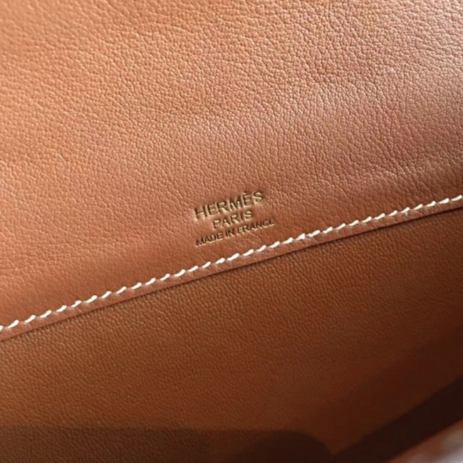 Gold Swift Knockoff H**me5 Kelly Cut Clutch Sophisticated Clutch