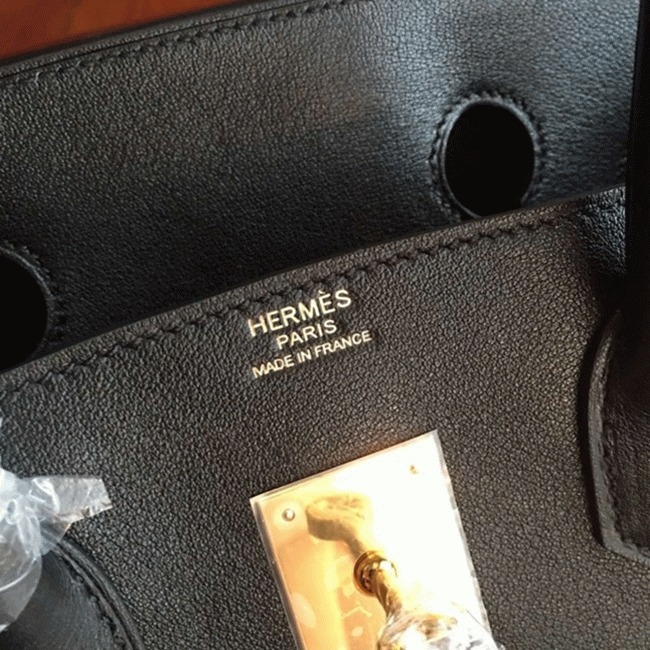 H**me5 Birkin 35cm Imitation Designer Bag in Black