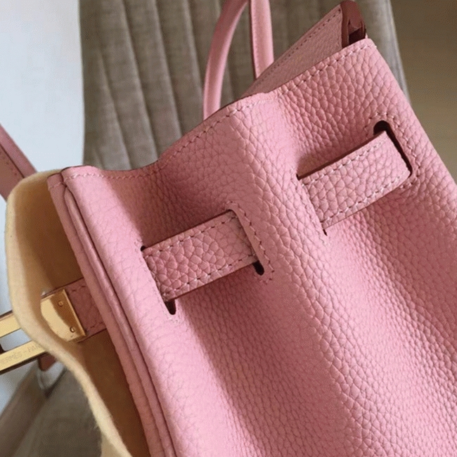 Pink Designer Knockoff H**me5 Birkin 35cm Handbag
