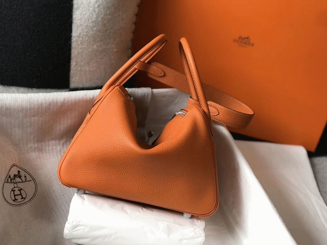 Copy H**me5 Lindy 26cm handbag in orange