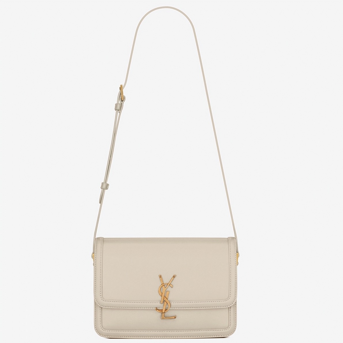 Fake Sa1nt Lau*nt Medium Solferino Bag White Calfskin