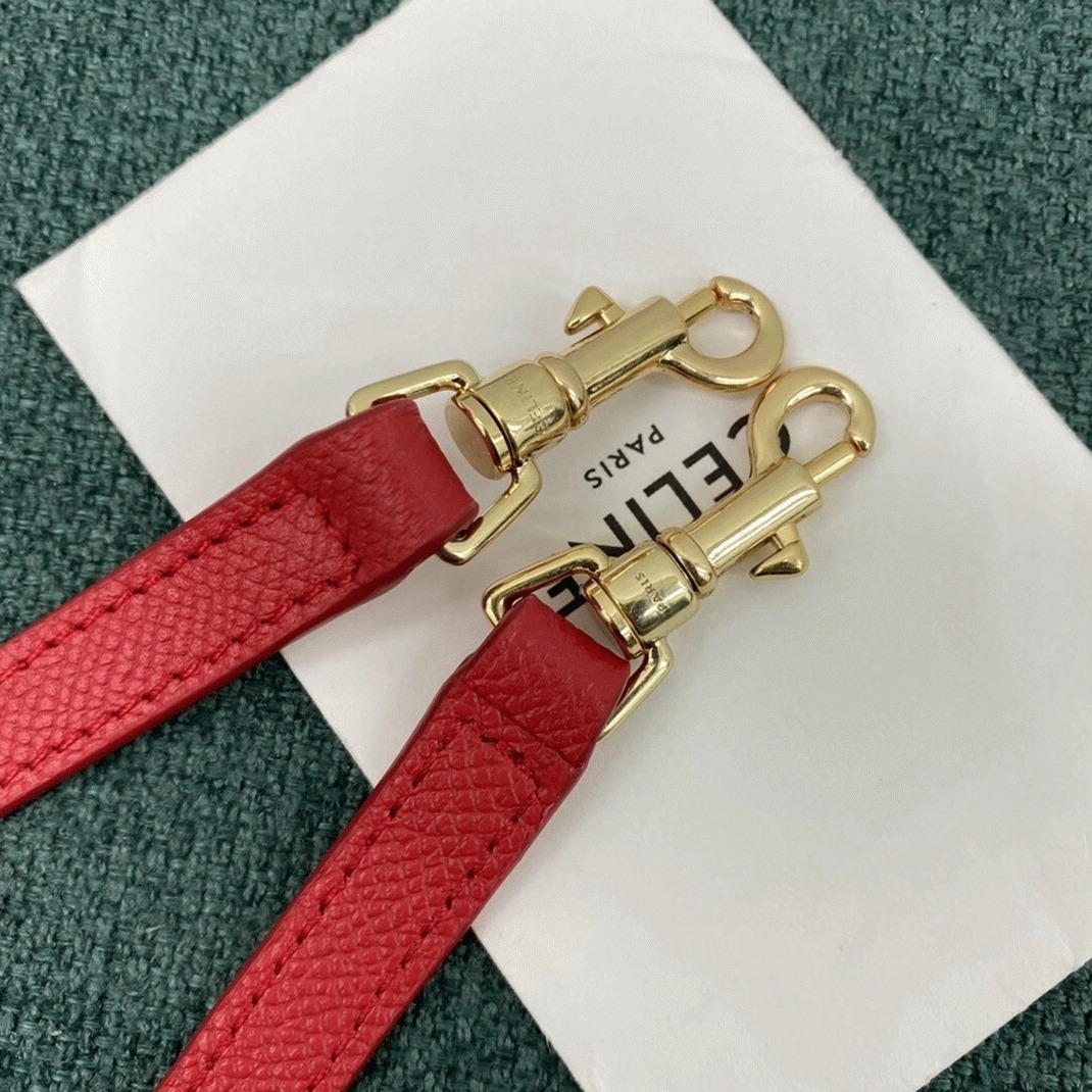 Ce1i*e Belt Nano Bag Knockoff in Red