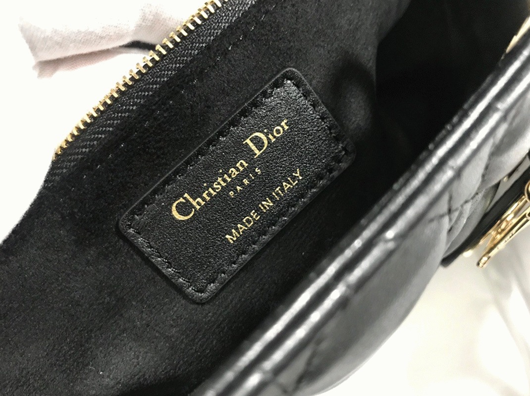 D10r Lady D10r Large Bag Knockoff in Black
